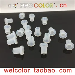 T-shaped silicone rubber Hollow plug push in grommet single hole Motor Torque Bung Open hole OD 15/64 