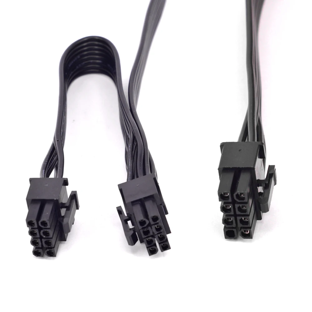 PCI-e 8Pin 1 to 2 Port 6+2pin Port Spliter Power Cable PCIe 8 Pin to Dual 6Pin for Corsair HX1200i HX1000i HX850i HX750i Modular