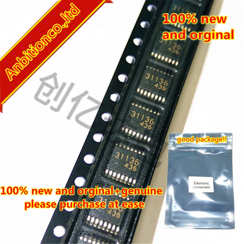 2-5pcs  100% new and orginal TA31136FNG  silk-screen31136 FM DETECTOR IC FOR CORDLESS TELEPHONE SSOP16 in stock