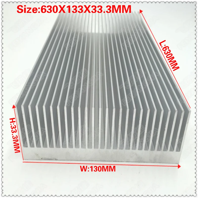 

Heatsink 1PCS 630x130x33.3mm radiator Aluminum heatsink Extruded heat sink for LED Electronic heat dissipation cooling cooler