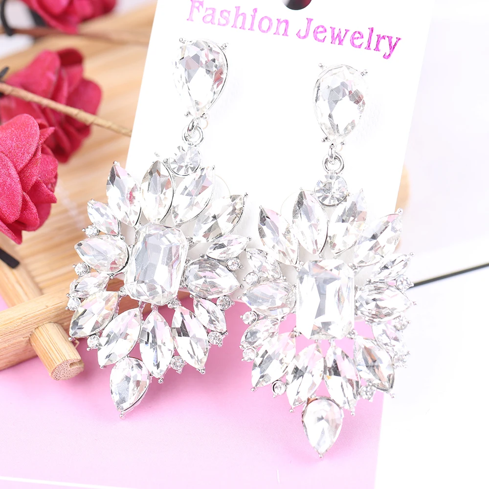 VEYO Luxury Crystal Dangle Earrings for Women Vintage Earrings Fashion Jewelry New