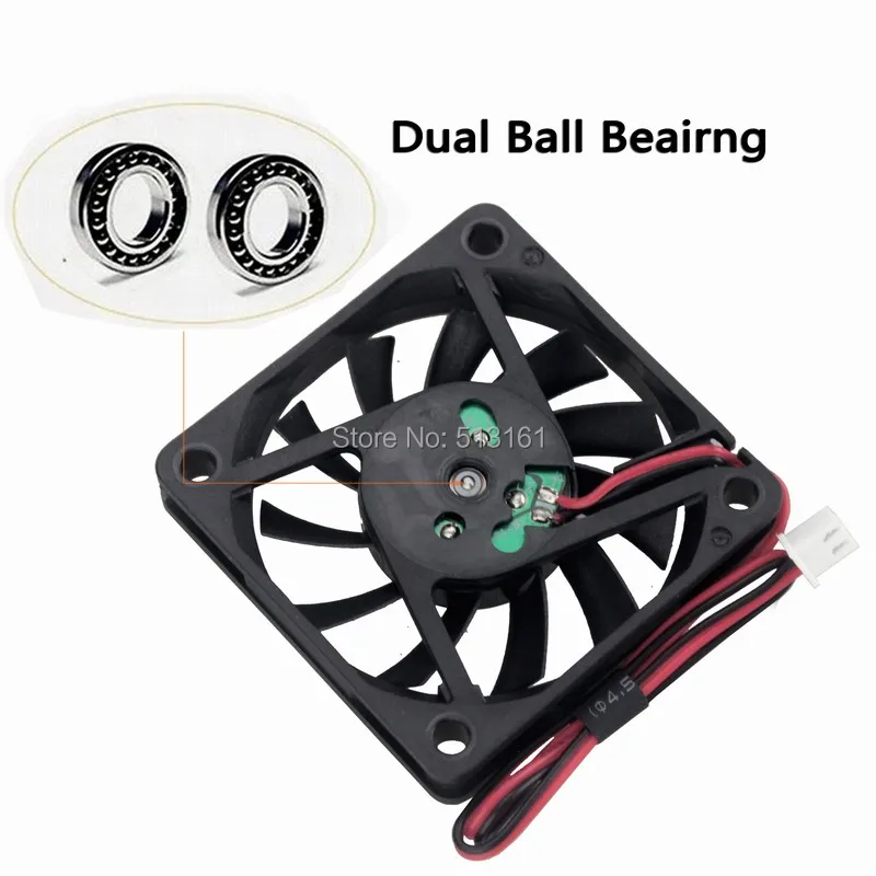 Gdstime 5 v Bóng Mang 60 mét 6 cm 60 mét x 60 mét x 10 mét DC Không Chổi Than PC máy tính xách tay Máy Tính Làm Mát Cooler Fan Indsutry Quạt Hướng Trục
