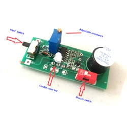 2S 3S 4S 5S 7S Batteria avvertimento di bassa tensione 6.5V-30V di allarme buzzer Regolabile li-ion NiMH NiCD agli ioni di fosfato di indicatore di potere del LED