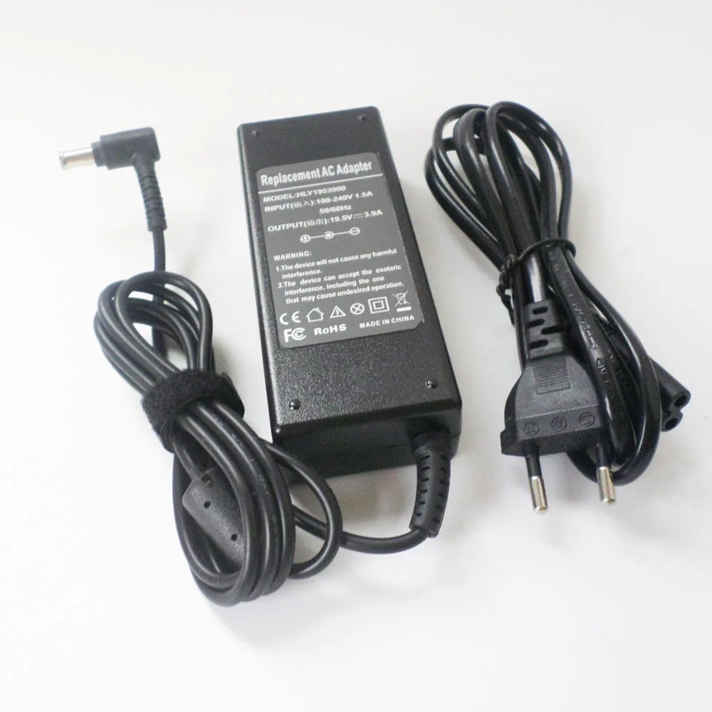 

19.5V 3.9A Notebook PC AC Adapter Power Supply Cord Battery Charger For Sony Vaio PCG-71211M AC19V33 AC19V37 AC19V19 AC19V20 NEW