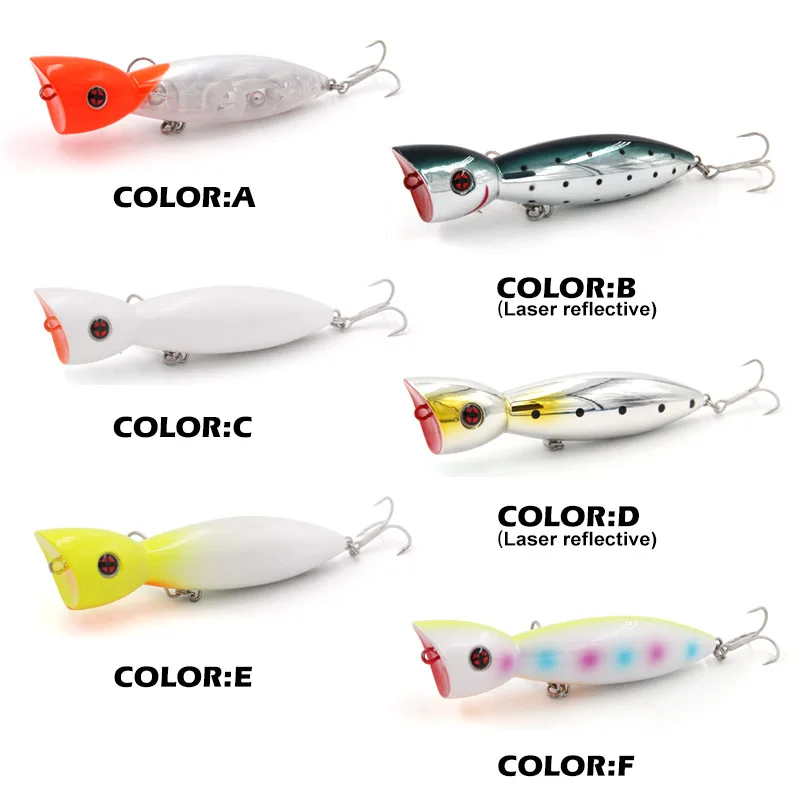 TacklePRO PO-13 JERKBAIT Artificial Bait 100mm 24g Popper Topwater Fishing Predator Tackle Quality Wobblers Hard baits Pesca