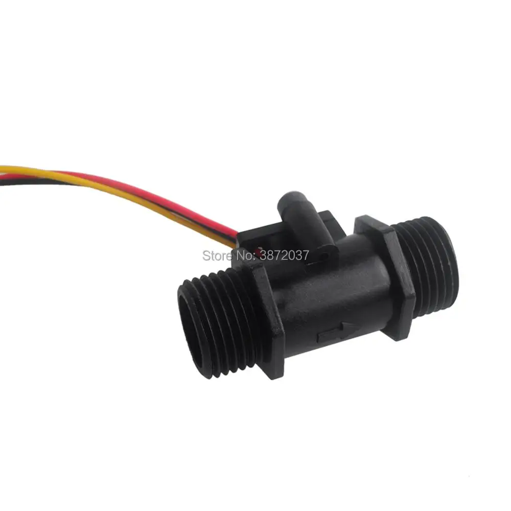 DIYmall Acqua sensore di YF-S201 G1/2 1-30L/min Nero