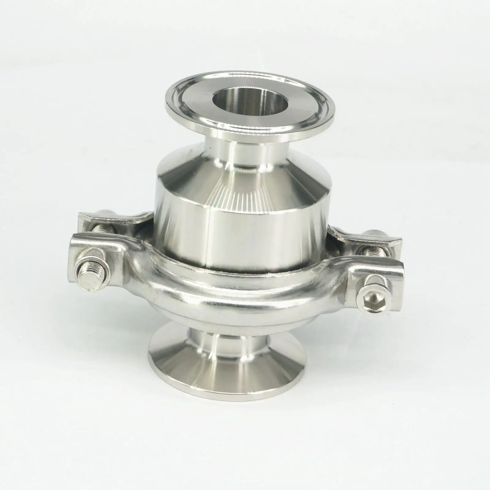 

Fit 19mm 3/4" Pipe OD x 1.5" Tri Clamp Ferrule OD 50.5mm 304 Stainless Sanitary Check Valve One Way Non-return Brew Wine Beer