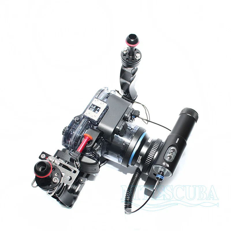 Nitescuba Diving Photography Marco Combo Kit 1000 Lumen Ring Light Close Up Lens Camera Tray Bracket Sony Rx-100 Tg6 Housing