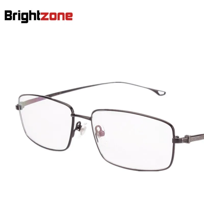 Brightzone New Man Full Frame Pure Titanium Spectacle Concise Myopia Male Eyeglasses Elegant Brand Design Transparent Eyewears