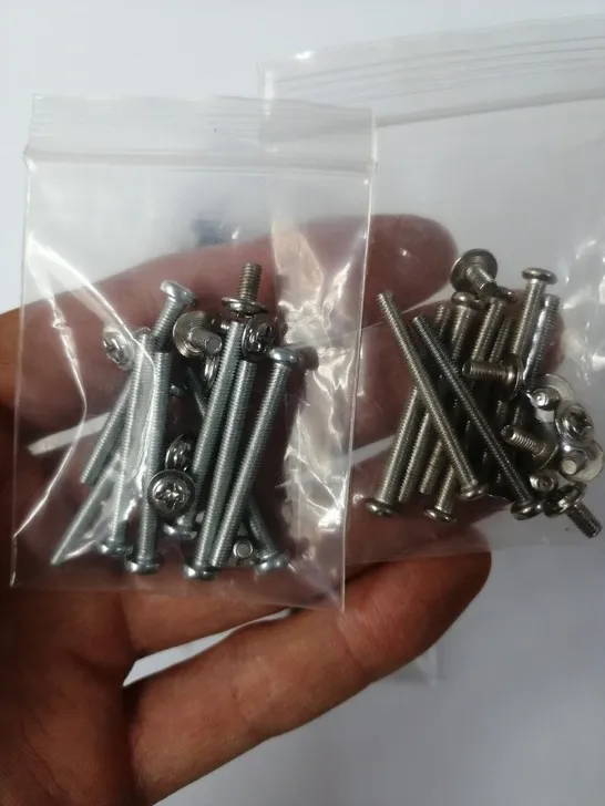 JUULASEN M3*30mm Computer PC Water Cooling Heat Exchanger Radiator Fans Installation Fixed Black Screw