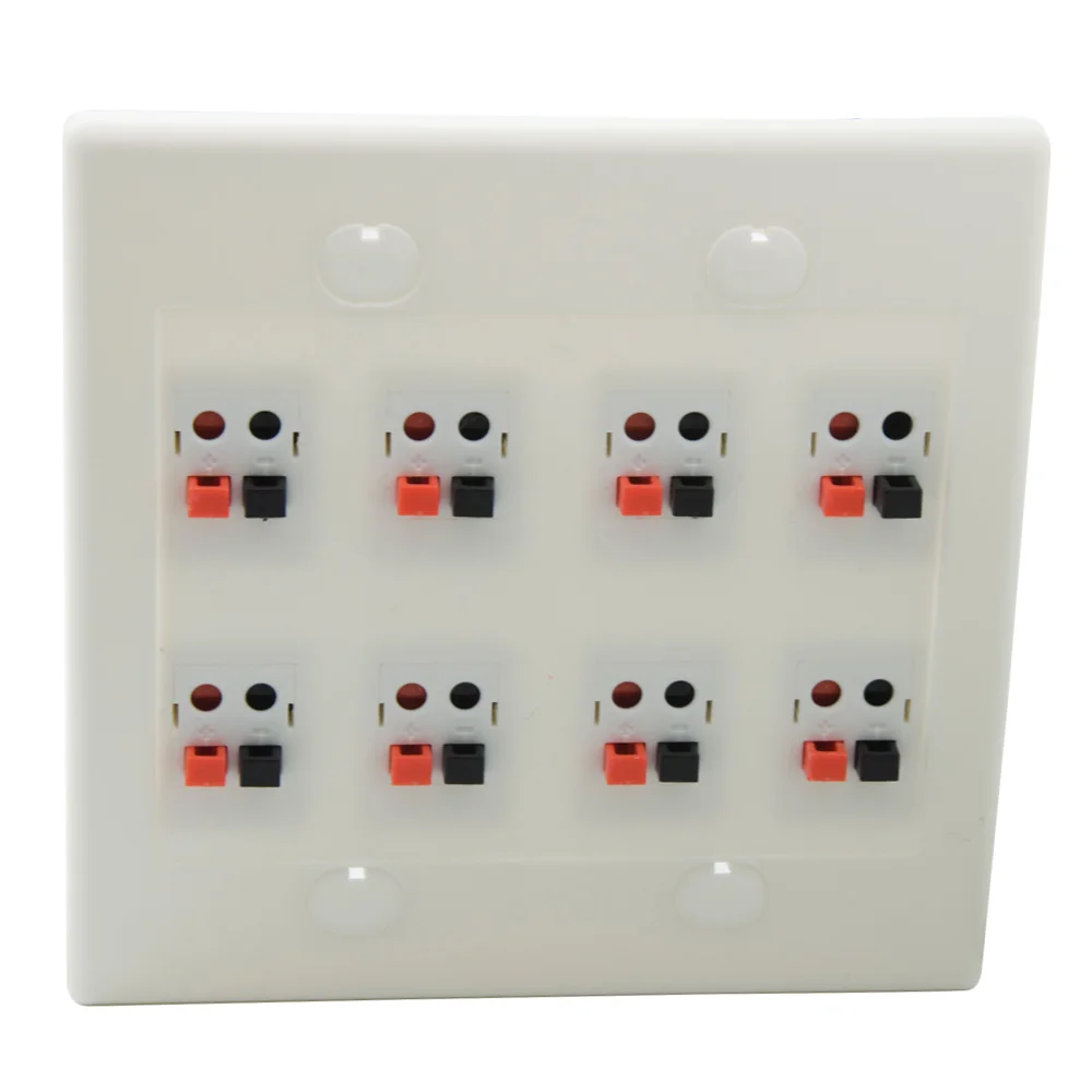 2 Gang 8.0 Speaker Female To Female Wall Plate