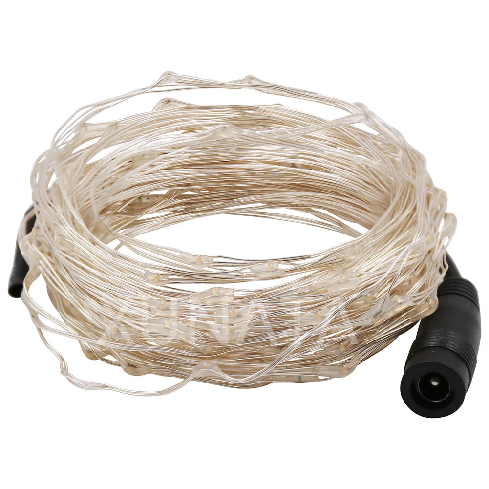 10/20/30M Fairy Lights Plug-in LED String Wedding Party Garden Christmas Decor On/Off Switch DC12V 2A Power adapter  EU/US/UK/AU