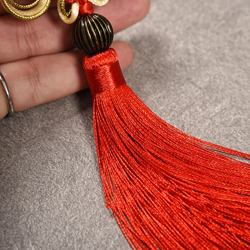 10 Pcs Polyester Chinese Knots Knotting Lucky Amulet Tassel Blessing Gifts Curtain Garment Fringe Trim Pendant Decoration 2018