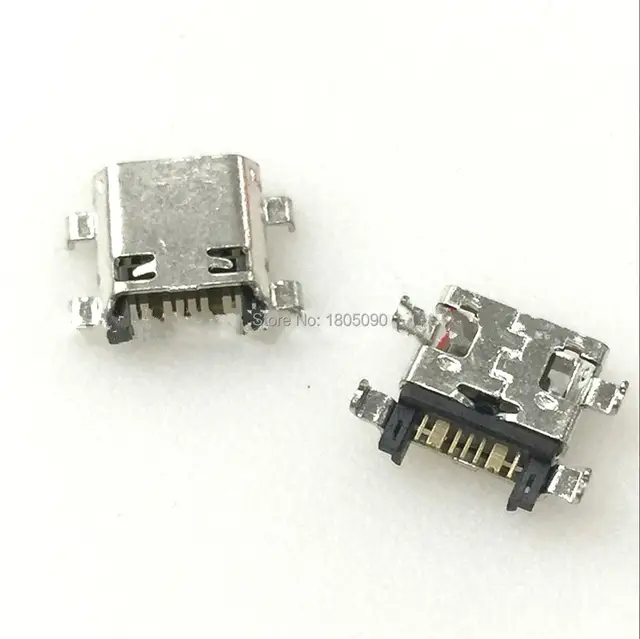 100 sztuk Micro USB 7pin złącze mobilny port ładowania ogon wtyczka dla Samsung I8262 J5 Prime On5 G5700 J7 Prime G6100 G530 G532