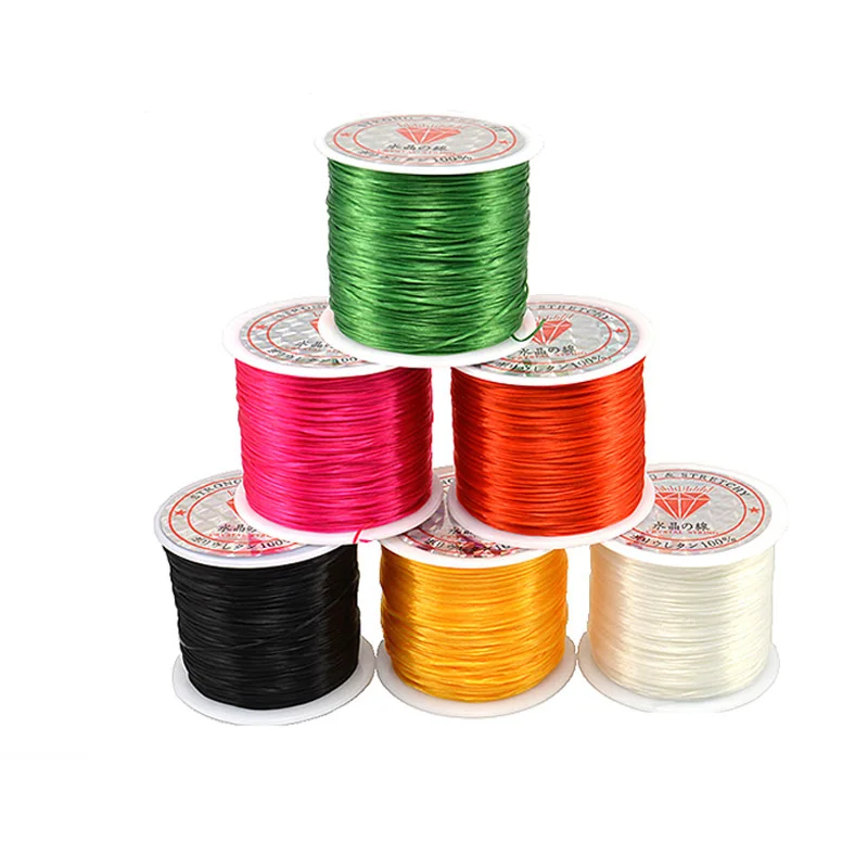 

50M/Roll 0.5mm DIY Crystal String Wire Elastic Beading Cord Stretchy Thread for Necklaces Bracelet Jewelry Making Fishing Rope