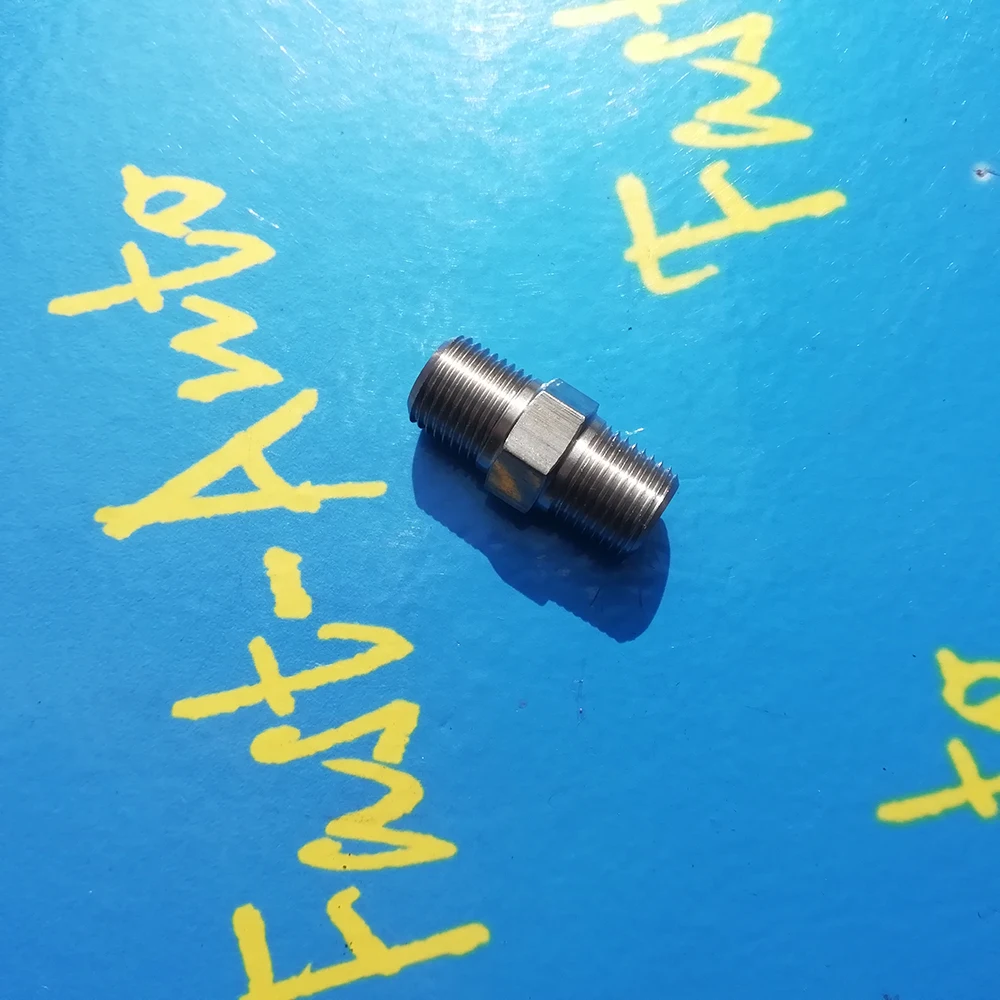 

Stainless Steel male npt1/8 1/8''NPT 1/8npt npt 1/8 to npt1/8 1/8''NPT 1/8npt npt 1/8 male straight adaptor adapter Fitting