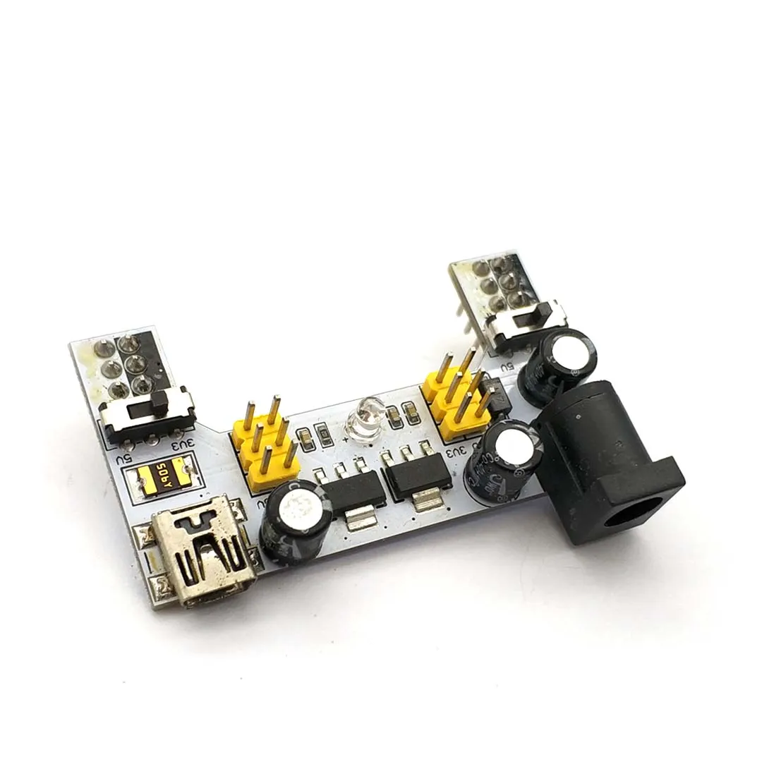 MB102 Breadboard Power Supply Module /MB102 White Breadboard Dedicated Power Module 2-way 3.3V 5V MB-102 Solderless Bread Board