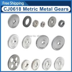 CJ0618 Metric Metal Gears/Main shaft gear/Feed gear/20T/25T/30T/35T/40T/45T/50T/55T/57T/60T/65T/80T