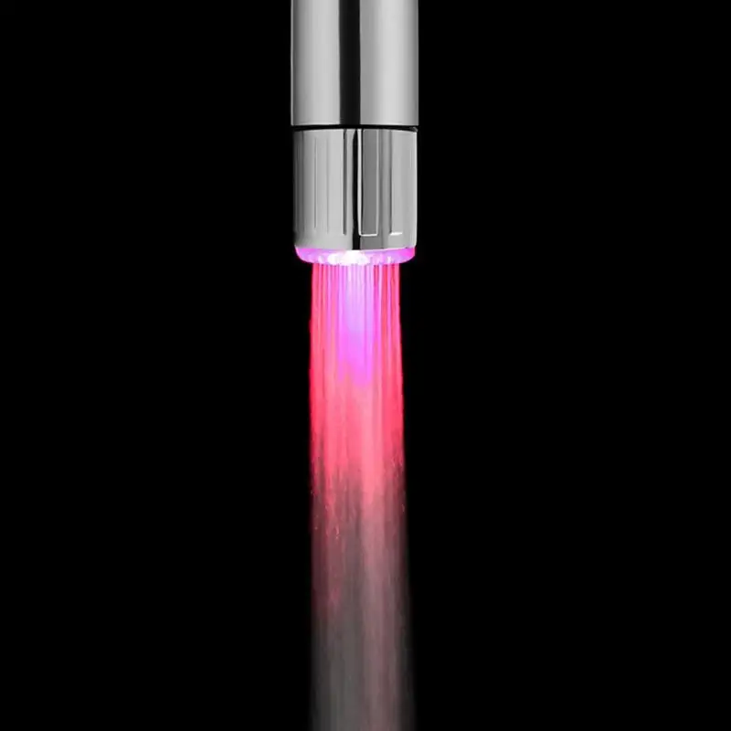 7 Màu Đèn LED Vòi Nước Đèn Nhiều Màu Sắc Thay Đổi Phát Sáng Tắm Nhà Bếp Vòi Sục Khí Cho Nhà Bếp Đồ Dùng Phòng Tắm