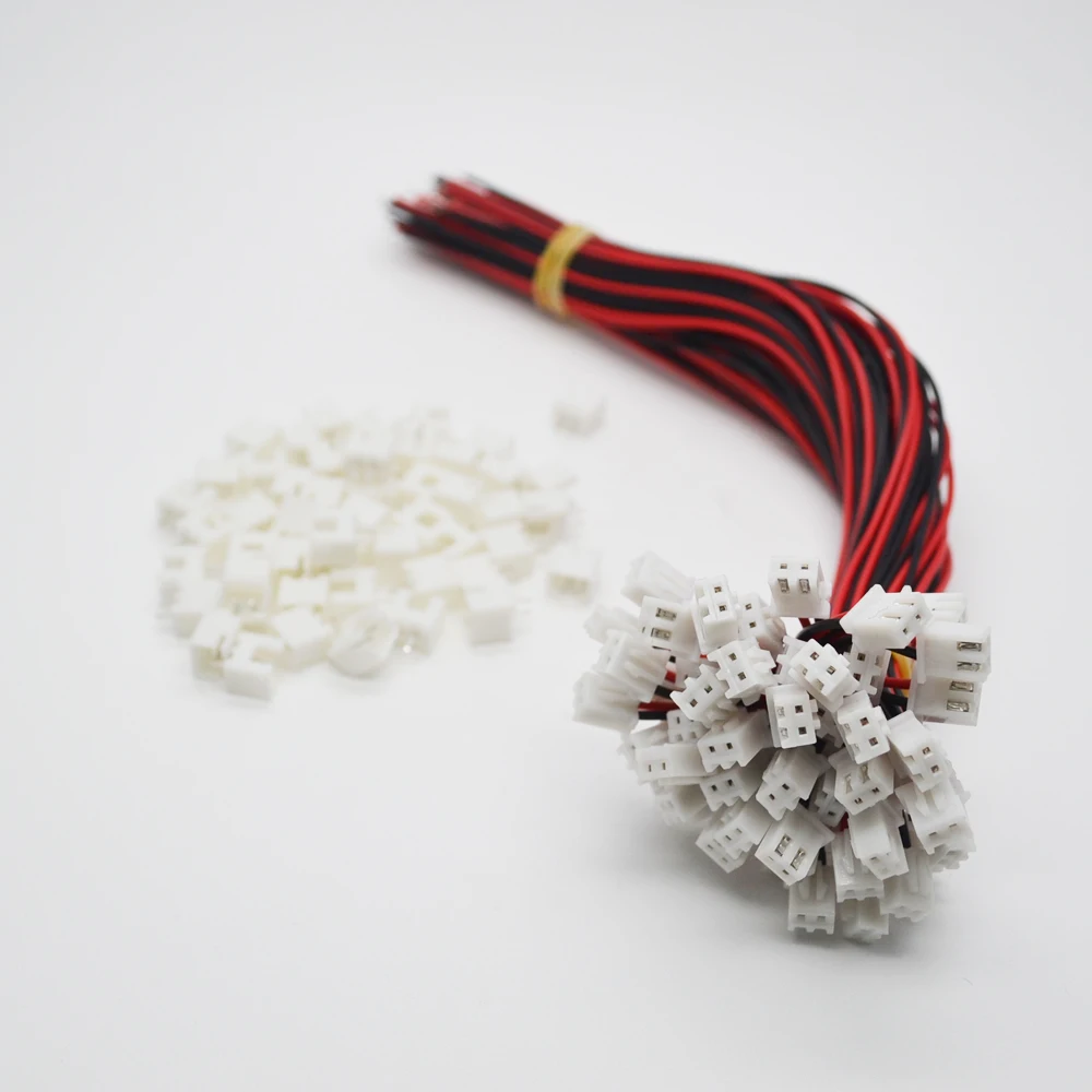 10 Sets/Lot 26AWG JST XH2.54 2 Pin Connector Plug Wire Cable 10/15/20/30mm Length Male Female Plug Socket