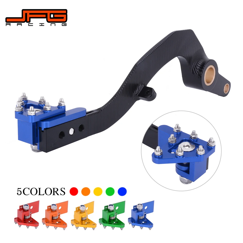 Motorcycle CNC Aluminum Rear Foot Brake Pedal Lever For YAMAHA YZ450F YZF450 2010-2021 YZ450FX 2016-2021 WR450F WRF450 2012-2021