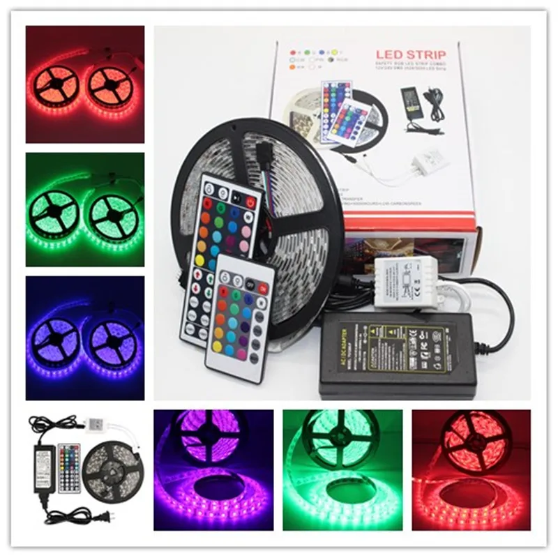 2x5M LED Strip Lights RGB 5050 SMD with RGB Controller and 6A Power Supply