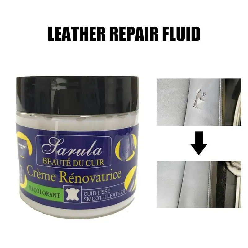 Leather Vinyl Repair Kit Auto Car Seat Sofa Coats Holes Scratch Cracks Rips Liquid Leather Repair Tool Restoration