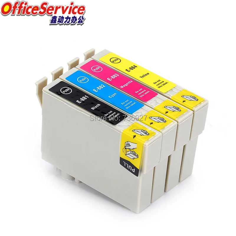 T0881 Ink cartridge Compatible For Epson Stylus NX105 NX110 NX115 NX200 NX215 NX300 CX4400 CX4450 CX7400 CX7450 NX100 printer