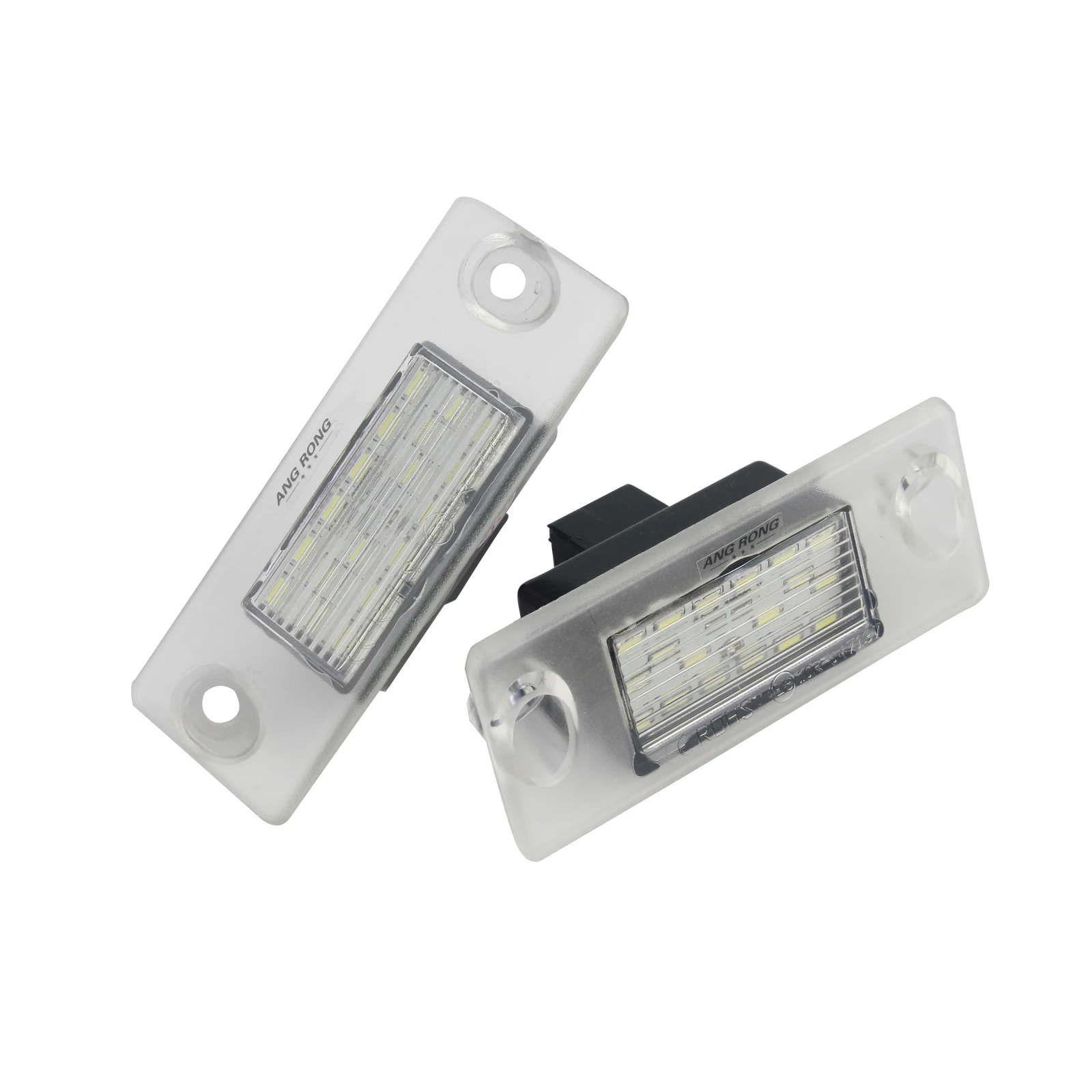 ANGRONG-Luz LED Canbus para placa de matrícula de Audi, lámpara blanca Canbus para A4 B5 1995-2001, 2 unidades