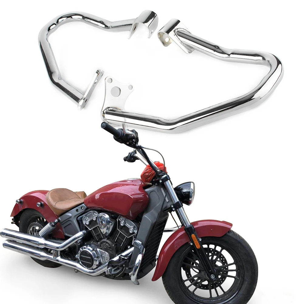 

Motorcycle Front Highway Crash Bar Kit Engine Guard Protector For Indian Scout Sixty & Scout 2014 2015 2016 2017 2018 Chrome