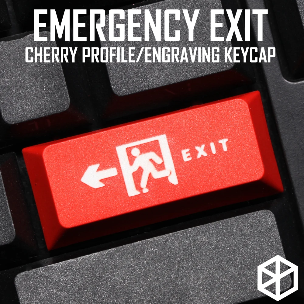 Novelty cherry profile dip dye sculpture pbt keycap for mechanical keyboard laser etched legend exit enter black red blue