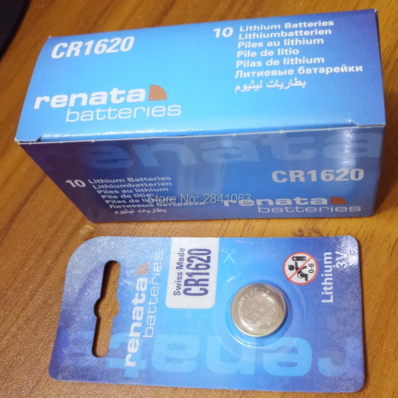 بطارية ليثيوم 20X renata CR1620 CR 1620 3v ، جهاز تحكم عن بعد ، موازين بطارية السيارة ، اللوحة الأم