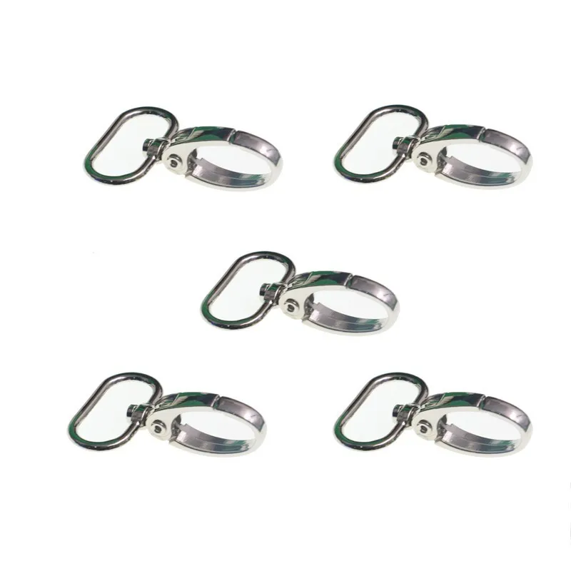 5pcs/lot Metal Hook Suspender Clip Scissor Snap Leatherworking 15 20 25mm Attachment Ring Clip DIY Parts