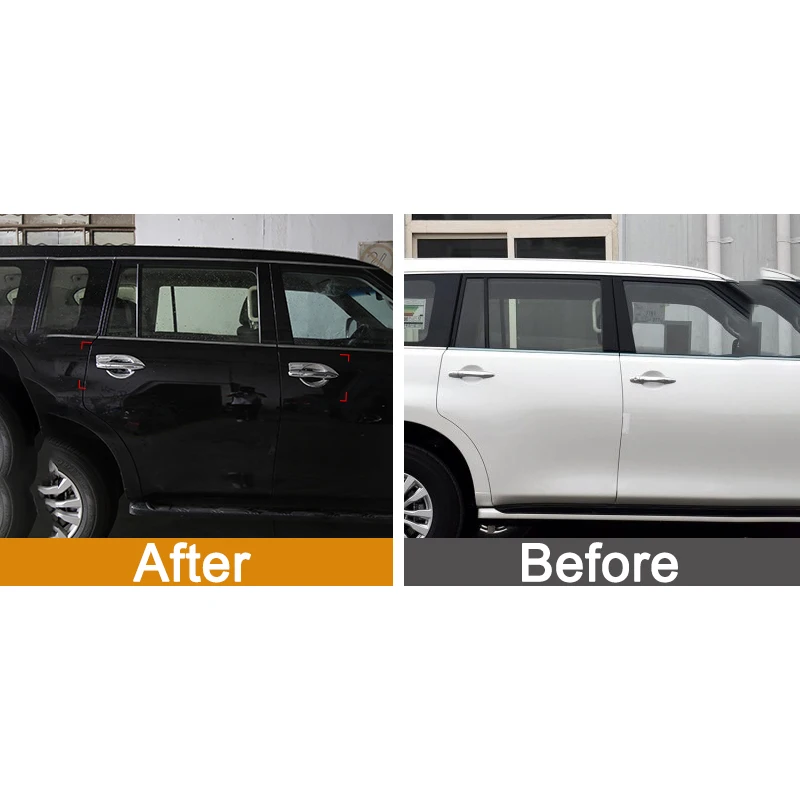 For Nissan Patrol Y62 Armada 2012-2020 ABS Car Outer Door Bowl Trim Protective Cover Sticker Exterior Decoration Accessories