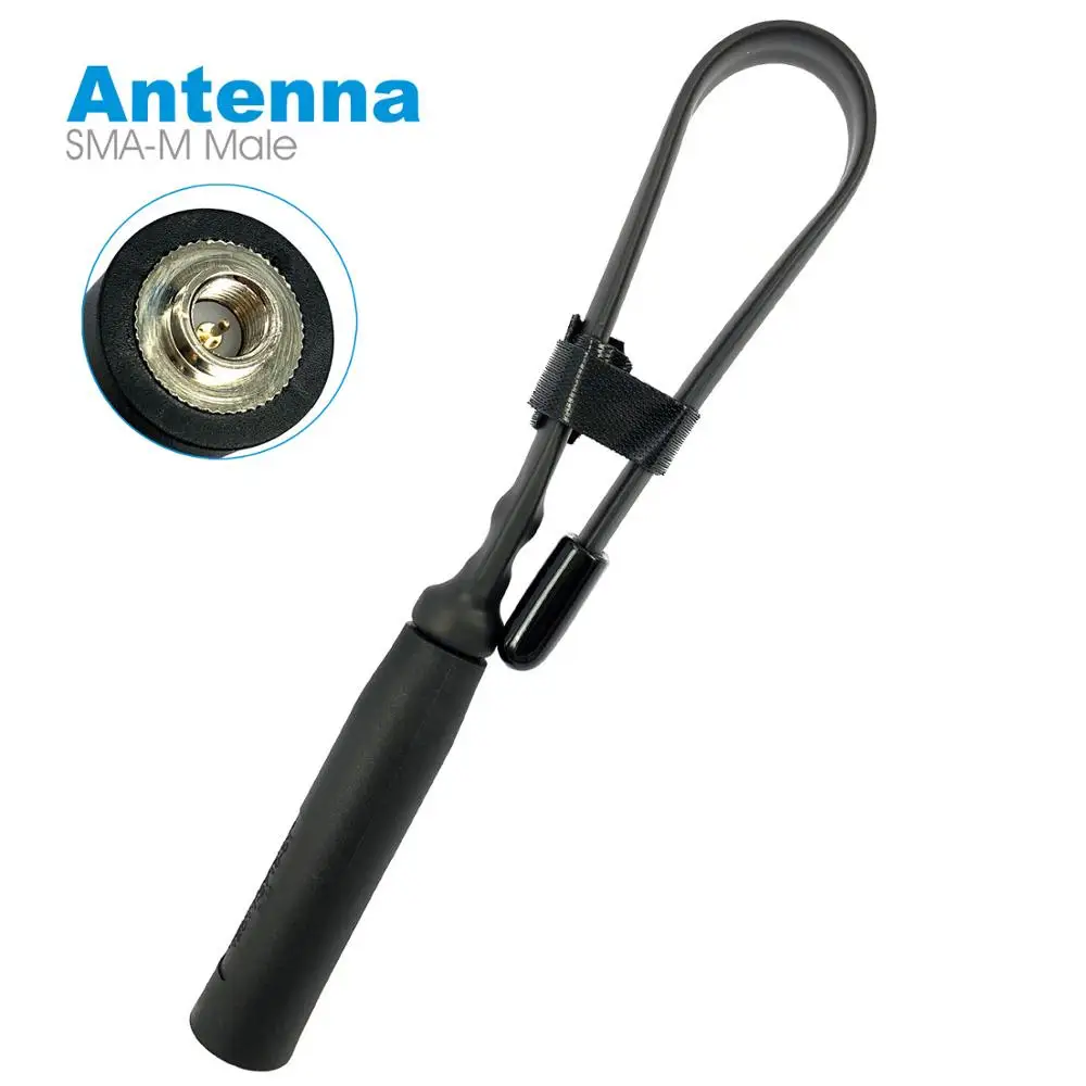 

Folding Tactical Antenna SMA-M Male Dual Band VHF UHF 8W For ICOM Yaesu Vertex VX-3R VX-7R ZT-2R PX-2R UV-985 Walkie Talkie