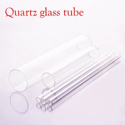 Tubo De Vidro De Quartzo, Tubo De Vidro Resistente De Alta Temperatura, Diâmetro 20mm, 1.8mm, Comprimento Total 55mm, 65mm, 3Pcs