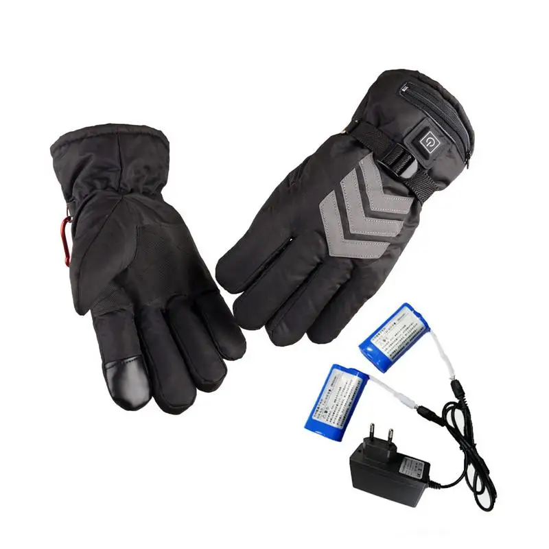 

US/EU Plug Winter Heated Gloves USB Rechargeable Battery Powered For Motorcycle Hunting Hand Warmer Ski Cycling Electric Gloves