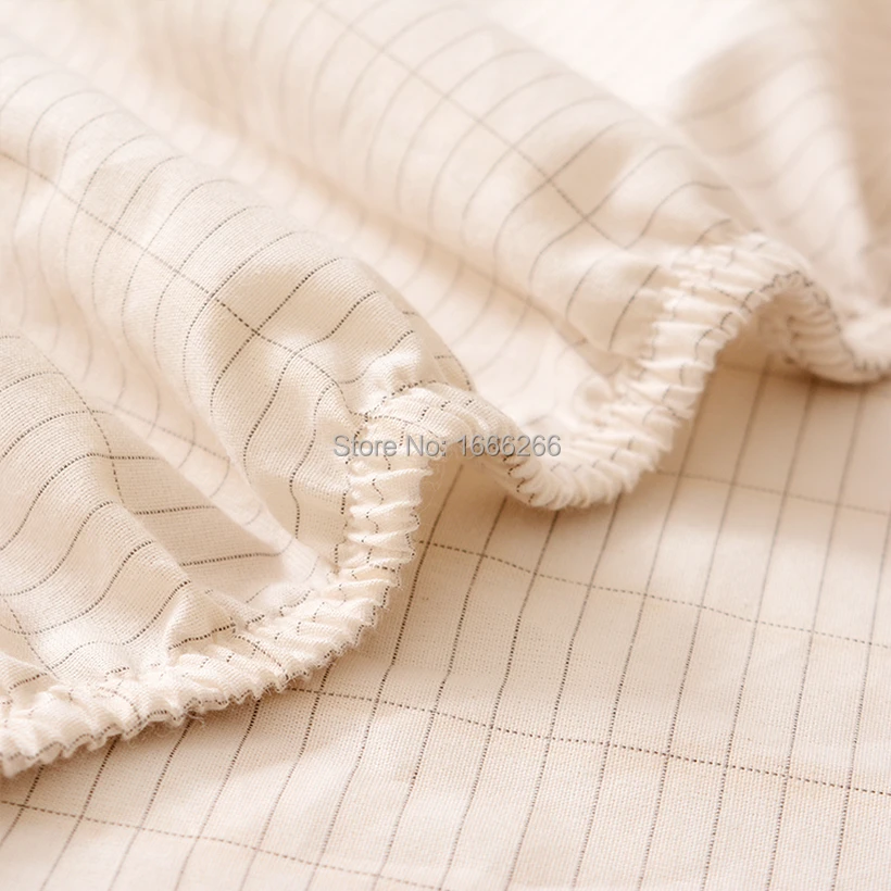 

Anti-static earth bed fitted sheet for conductive cable