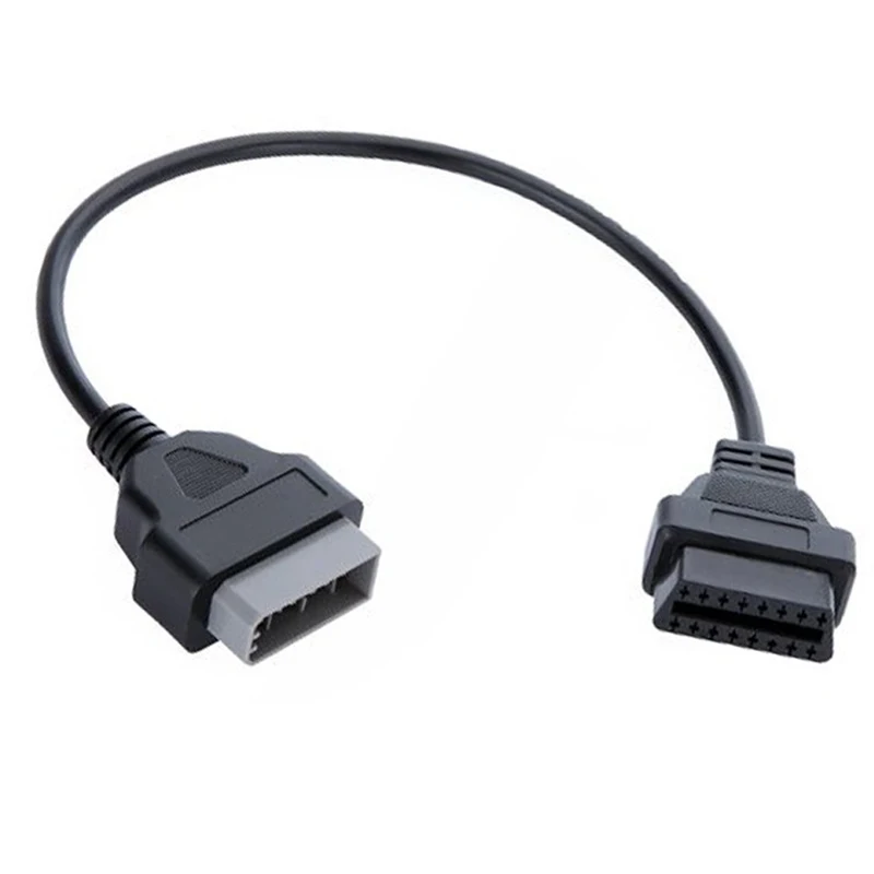 For Nisan 14 Pin Male To 16 Pin Female OBD2 OBDII Diagnostic Tool Adapter Extension Connector Cable 14PIN OBD2 40cm OBD Cable