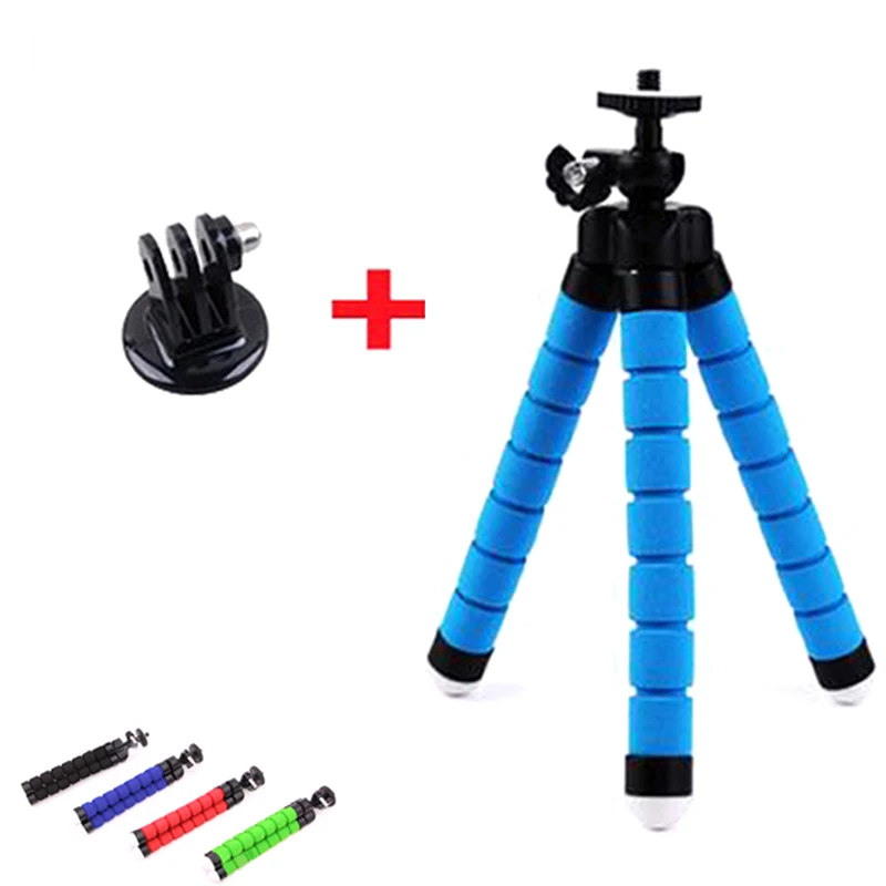 Go Pro Flexible Leg Mini Tripod For Go pro Digital phone and adapter mount For Gopro hero 4 3 + HD xiaomi yi cameras VP414 stand