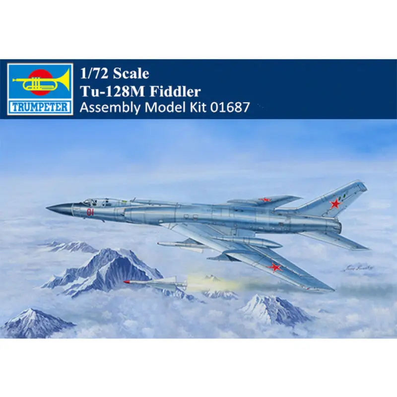 

Trumpeter 01687 1/72 Russian Tu-128M Fiddler Fighter Intercepter Airplane Kit TH10445-SMT2