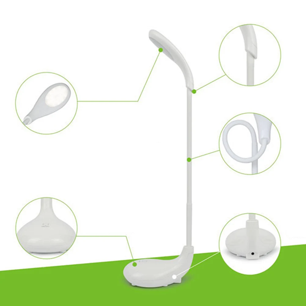 3W LED Table Lamp Eye Protection Foldable Touch Sensor Golf LED Table Lamp Eye Protection Reading Light 3 Mode