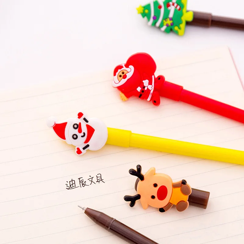 Cute Cartoon Christmas Series Gel Pen Creative Fresh Students Office Pen for writing Stationery