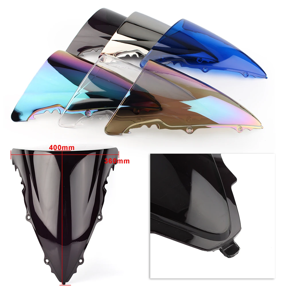 YZF-R6 Motorcycle Front Windshield Windscreen Wind Screen Shield For Yamaha YZF R6 2003 2004 2005 ABS Plastic