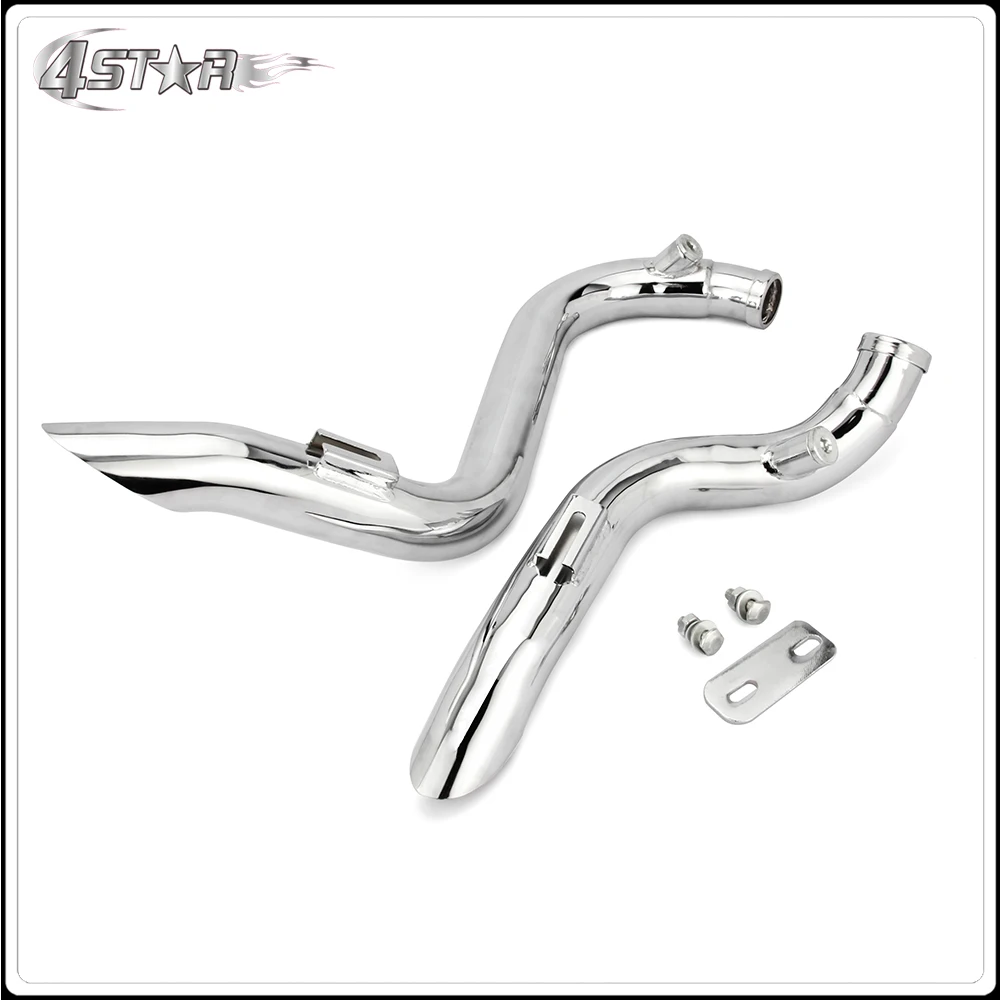 

Motorbike Chrome Or Black Drag Exhausts Pipe For Harley Softail Touring Sportster Dyna FXD FXDWG Choppers Bobber Customs