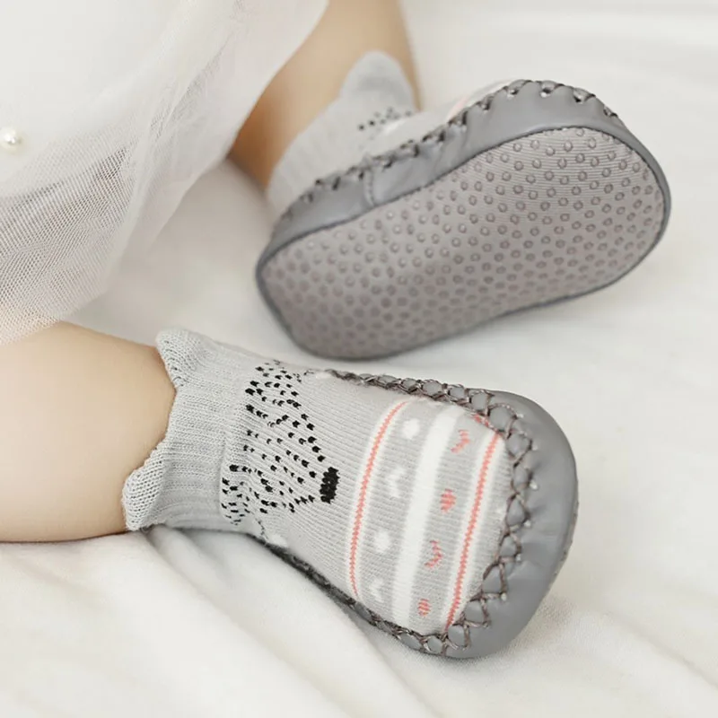 2024 Newborn Spring Autumn Winter Infant Funny Socks Anti Slip Baby Boy Socks With Rubber Soles Baby Girl Cute Socks Free Ship