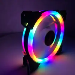 DC 12V Water Cooler Cooling Fans Led 120mm,Solar Eclipse Chassis,Silent Quiet Low Noise Level,for Computer Cpu Cooler PC Case