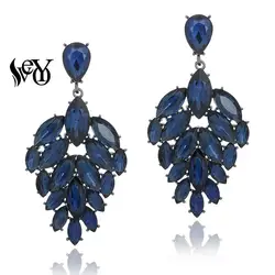 VEYO Luxury Full Crystal Drop Earrings for Women Hyperbole Fashion Jewelry New