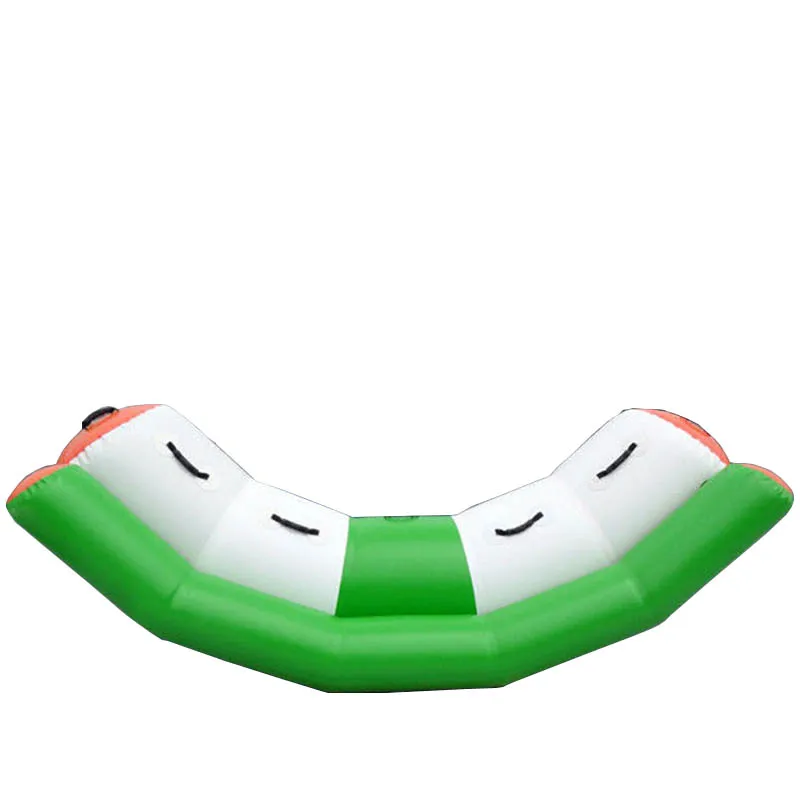 Adulto totter teeterboard jogo de água para esportes aquáticos pvc ar água totter única linha linhas duplas gangorra rocker