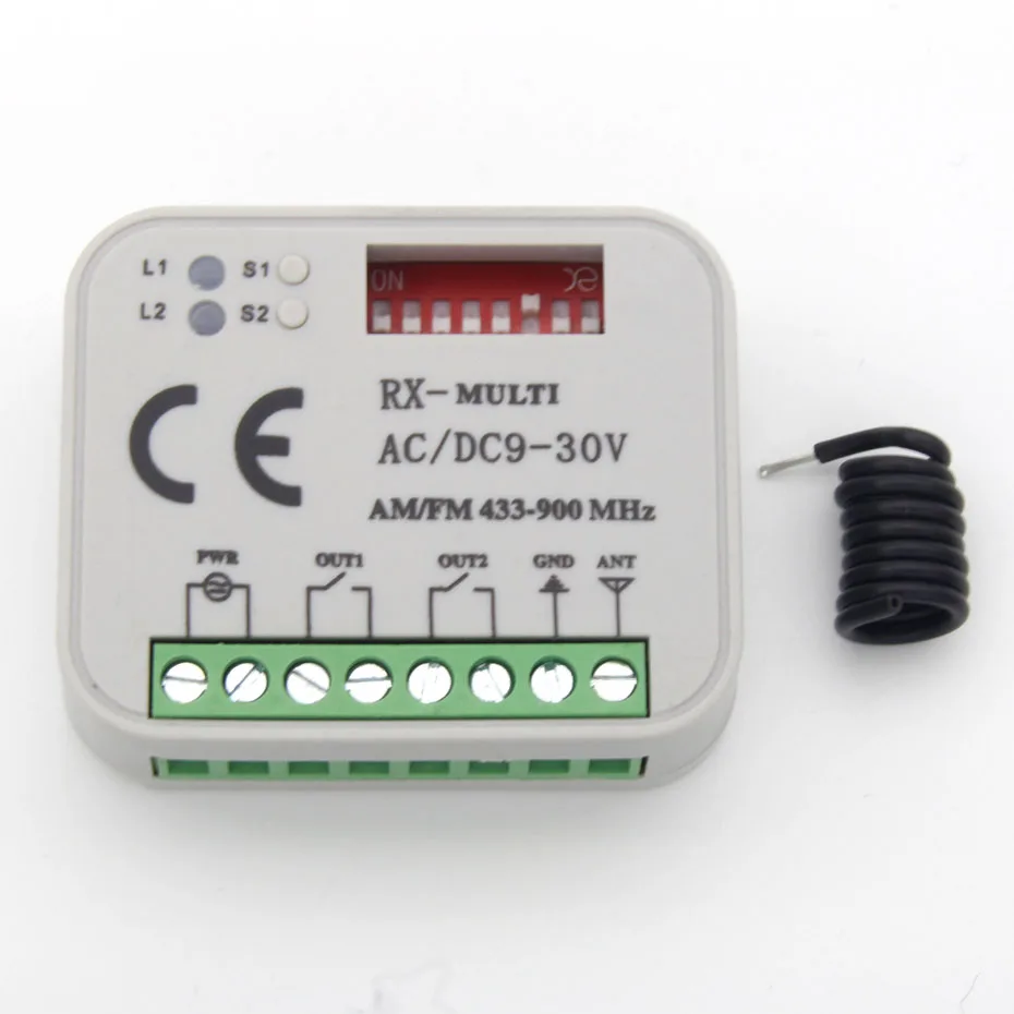 Universal 2-Channel Receiver Fixed Rolling Code  433.92MHz 868.3MHz DOORHAN BENINCA  Remote Control Receiver 434 MHz